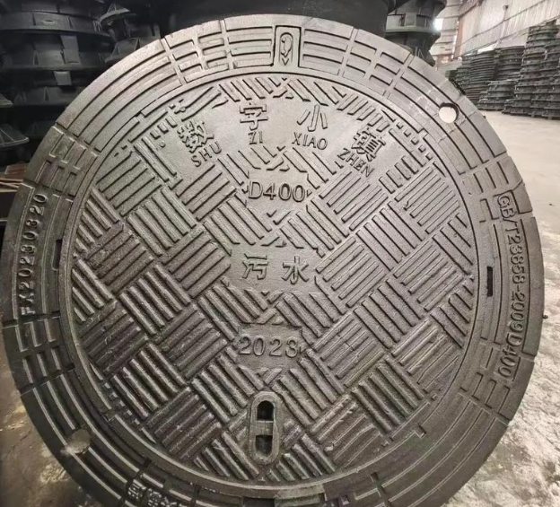 北大镇球墨铸铁防沉降井盖展示